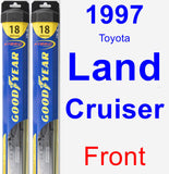 Front Wiper Blade Pack for 1997 Toyota Land Cruiser - Hybrid