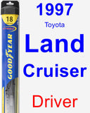 Driver Wiper Blade for 1997 Toyota Land Cruiser - Hybrid