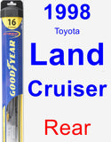 Rear Wiper Blade for 1998 Toyota Land Cruiser - Hybrid