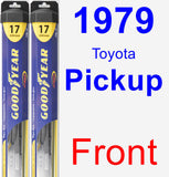 Front Wiper Blade Pack for 1979 Toyota Pickup - Hybrid