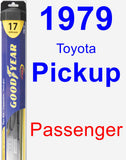 Passenger Wiper Blade for 1979 Toyota Pickup - Hybrid