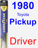 Driver Wiper Blade for 1980 Toyota Pickup - Hybrid