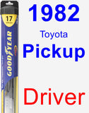 Driver Wiper Blade for 1982 Toyota Pickup - Hybrid