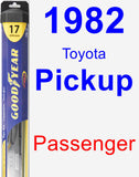 Passenger Wiper Blade for 1982 Toyota Pickup - Hybrid