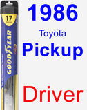 Driver Wiper Blade for 1986 Toyota Pickup - Hybrid