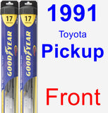 Front Wiper Blade Pack for 1991 Toyota Pickup - Hybrid