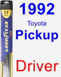 Driver Wiper Blade for 1992 Toyota Pickup - Hybrid