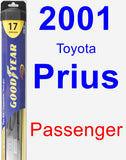 Passenger Wiper Blade for 2001 Toyota Prius - Hybrid