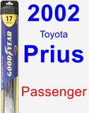 Passenger Wiper Blade for 2002 Toyota Prius - Hybrid