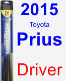 Driver Wiper Blade for 2015 Toyota Prius - Hybrid