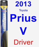 Driver Wiper Blade for 2013 Toyota Prius V - Hybrid