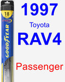 Passenger Wiper Blade for 1997 Toyota RAV4 - Hybrid