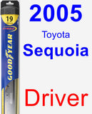 Driver Wiper Blade for 2005 Toyota Sequoia - Hybrid