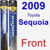 Front Wiper Blade Pack for 2009 Toyota Sequoia - Hybrid