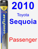 Passenger Wiper Blade for 2010 Toyota Sequoia - Hybrid