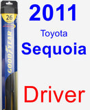 Driver Wiper Blade for 2011 Toyota Sequoia - Hybrid