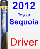 Driver Wiper Blade for 2012 Toyota Sequoia - Hybrid