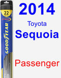 Passenger Wiper Blade for 2014 Toyota Sequoia - Hybrid