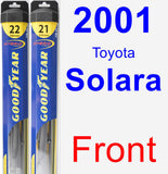 Front Wiper Blade Pack for 2001 Toyota Solara - Hybrid