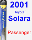 Passenger Wiper Blade for 2001 Toyota Solara - Hybrid