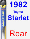 Rear Wiper Blade for 1982 Toyota Starlet - Hybrid