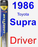 Driver Wiper Blade for 1986 Toyota Supra - Hybrid