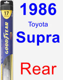 Rear Wiper Blade for 1986 Toyota Supra - Hybrid