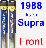 Front Wiper Blade Pack for 1988 Toyota Supra - Hybrid