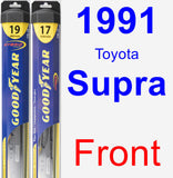 Front Wiper Blade Pack for 1991 Toyota Supra - Hybrid