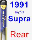 Rear Wiper Blade for 1991 Toyota Supra - Hybrid