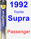 Passenger Wiper Blade for 1992 Toyota Supra - Hybrid