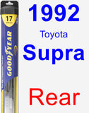 Rear Wiper Blade for 1992 Toyota Supra - Hybrid
