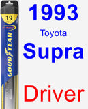 Driver Wiper Blade for 1993 Toyota Supra - Hybrid