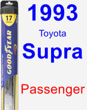 Passenger Wiper Blade for 1993 Toyota Supra - Hybrid