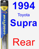 Rear Wiper Blade for 1994 Toyota Supra - Hybrid