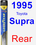 Rear Wiper Blade for 1995 Toyota Supra - Hybrid
