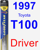 Driver Wiper Blade for 1997 Toyota T100 - Hybrid