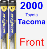 Front Wiper Blade Pack for 2000 Toyota Tacoma - Hybrid