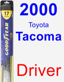 Driver Wiper Blade for 2000 Toyota Tacoma - Hybrid