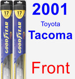 Front Wiper Blade Pack for 2001 Toyota Tacoma - Hybrid