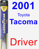 Driver Wiper Blade for 2001 Toyota Tacoma - Hybrid
