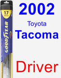 Driver Wiper Blade for 2002 Toyota Tacoma - Hybrid