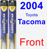 Front Wiper Blade Pack for 2004 Toyota Tacoma - Hybrid