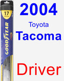 Driver Wiper Blade for 2004 Toyota Tacoma - Hybrid