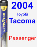 Passenger Wiper Blade for 2004 Toyota Tacoma - Hybrid