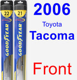 Front Wiper Blade Pack for 2006 Toyota Tacoma - Hybrid