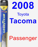 Passenger Wiper Blade for 2008 Toyota Tacoma - Hybrid