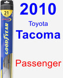 Passenger Wiper Blade for 2010 Toyota Tacoma - Hybrid