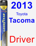 Driver Wiper Blade for 2013 Toyota Tacoma - Hybrid