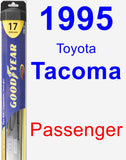 Passenger Wiper Blade for 1995 Toyota Tacoma - Hybrid
